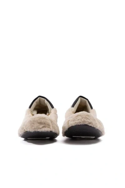 P448 Stella Teddy Ballet Flat In Neutral