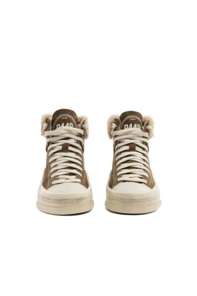 P448 Rail Teddy Boot Sneaker In Brown