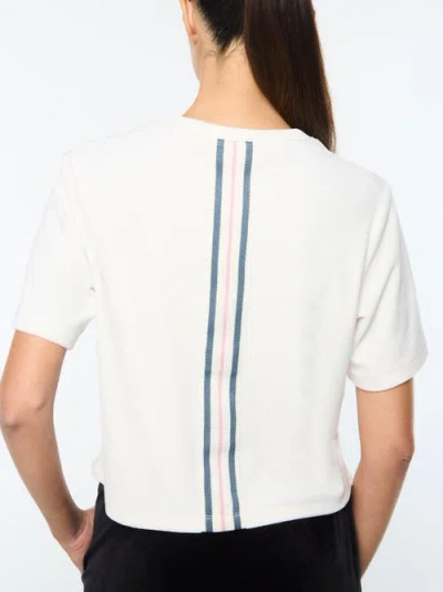 Sergio Tacchini Adele Velour T-shirt In White
