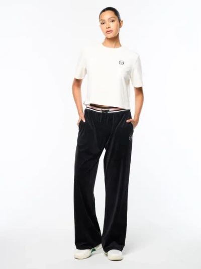 Sergio Tacchini Adele Velour T-shirt In White