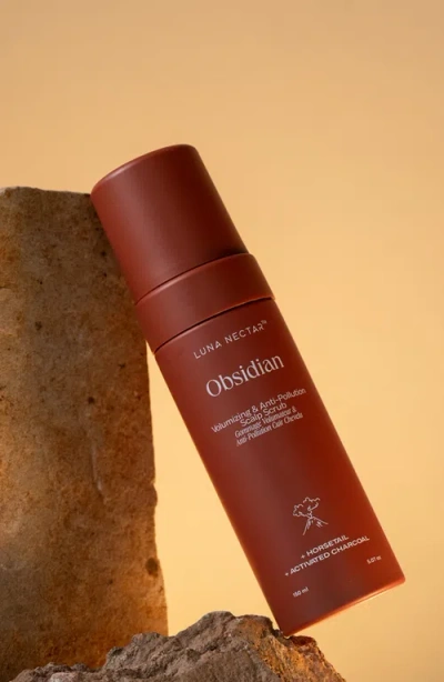 Luna Nectar Obsidian Volumizing & Anti-pollution Scalp Scrub In Brown