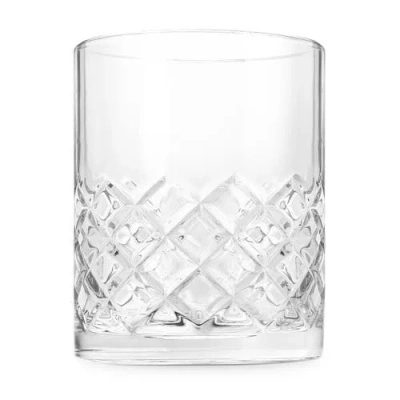 Final Touch Yarai Double Old-fashioned Glass Set In Transparent