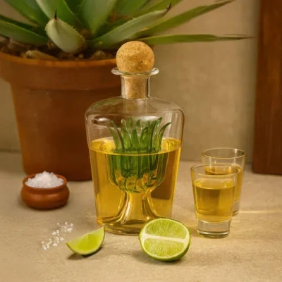 Final Touch Agave Tequila Decanter In Transparent