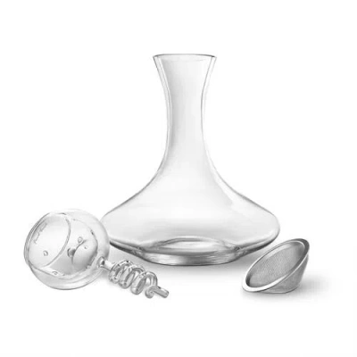 Final Touch Twister Glass Aerator & Decanter Set In Transparent