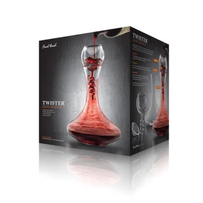 Final Touch Twister Glass Aerator & Decanter Set In Transparent