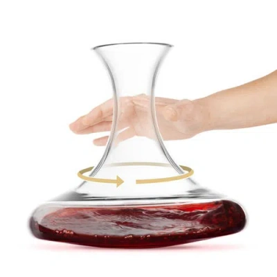 Final Touch Revolve Revolving Wine Decanter In Transparent