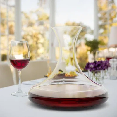 Final Touch Revolve Revolving Wine Decanter In Transparent