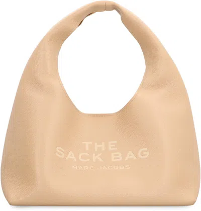 Marc Jacobs Leather The Sack Bag In Neutral