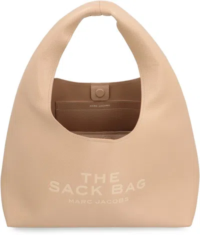 Marc Jacobs Leather The Sack Bag In Neutral