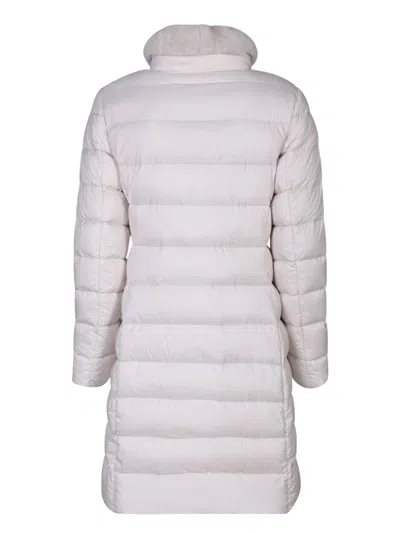 Moorer Long Padded Jacket In White