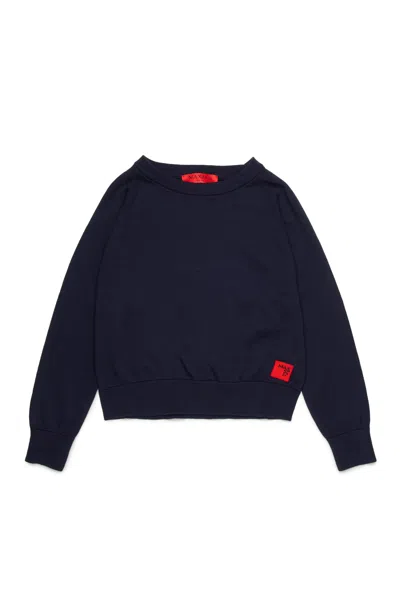 Max & Co Logo Crew-neck Sweater In Black