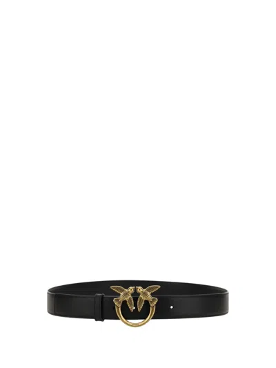 Pinko Love Berry Belt In Black