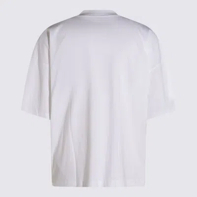 Jil Sander Autry Brown Shearling Trim Sneaker In White