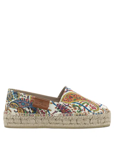 Etro Women Cotton Espadrilles In White