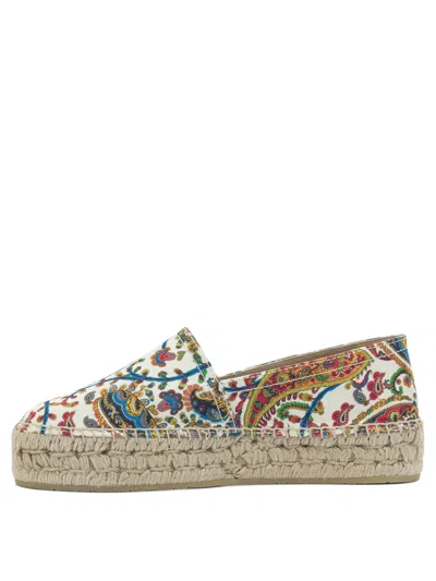 Etro Women Cotton Espadrilles In White