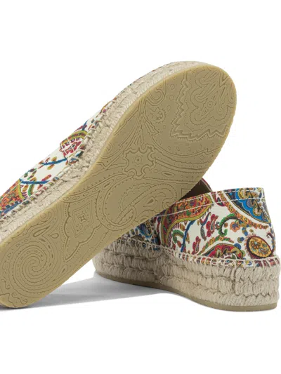 Etro Women Cotton Espadrilles In White