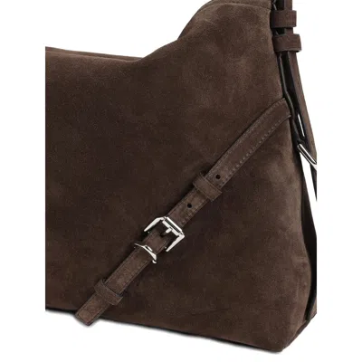 Givenchy Brown Voyou Medium Suede Calf Leather Shoulder Bag In Brown