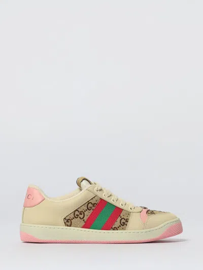 Gucci Screener Leather Sneakers In Multi