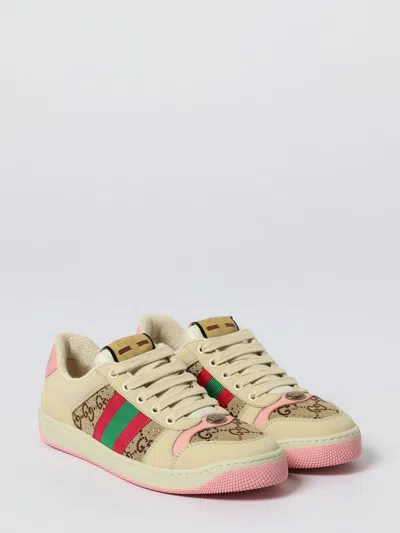 Gucci Screener Leather Sneakers In Multi