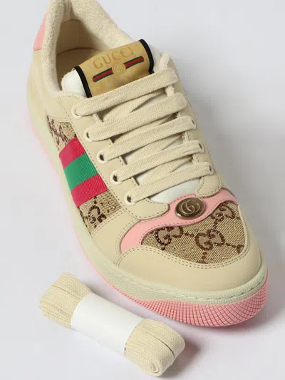 Gucci Screener Leather Sneakers In Multi