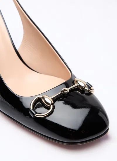 Gucci Women Horsebit Pumps In Black