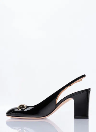 Gucci Women Horsebit Pumps In Black