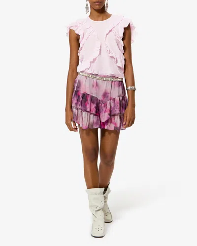 Isabel Marant Étoile Nalou Top In Pink