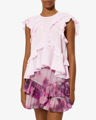 Isabel Marant Étoile Nalou Top In Pink