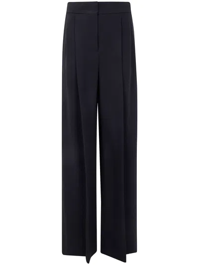 Alberta Ferretti Alberta Ferreti Cady Stretch Wide Leg Trousers In Black