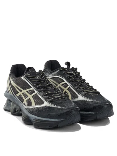 Asics Gel Kinetic Fluent Sneakers With Textured Upper And Sculpted Design In Black