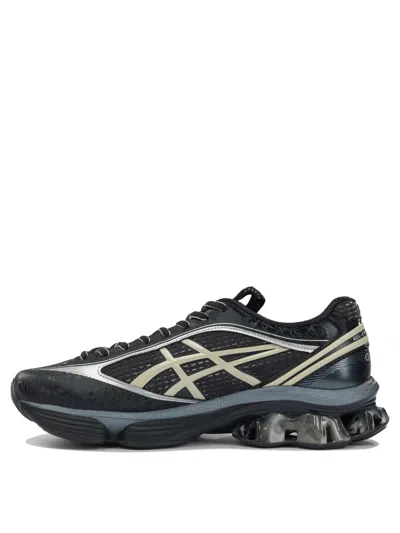 Asics Gel Kinetic Fluent Sneakers With Textured Upper And Sculpted Design In Black