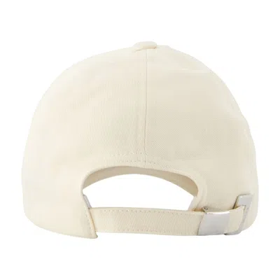 Balmain Embroidered-logo Baseball Cap In Neutral