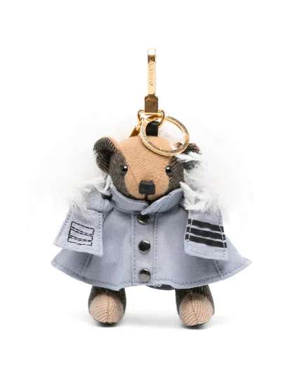 Burberry Thomas Bear Charm In Gray