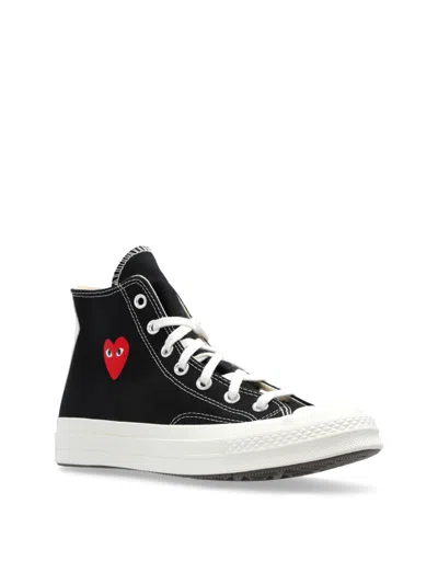Comme Des Garçons Play X Converse Chuck 70 Hi Sneakers In Black