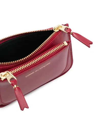 Comme Des Garçons Wallet Outside Pocket In Red