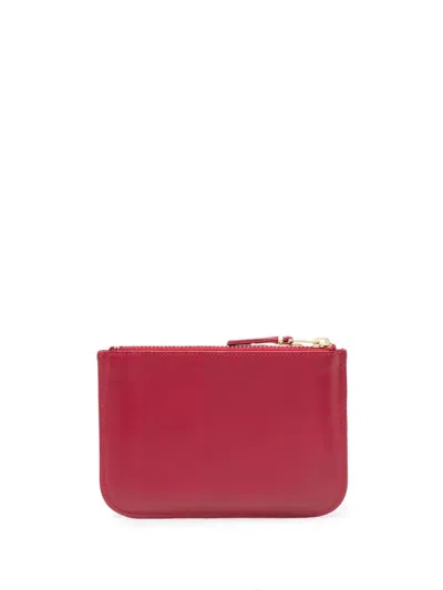 Comme Des Garçons Wallet Outside Pocket In Red