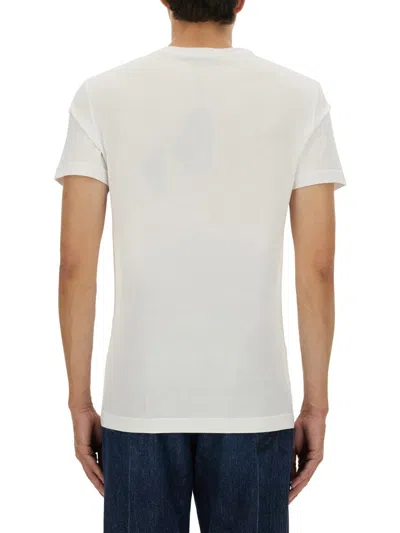 Dolce & Gabbana Cotton T-shirt With Print In White
