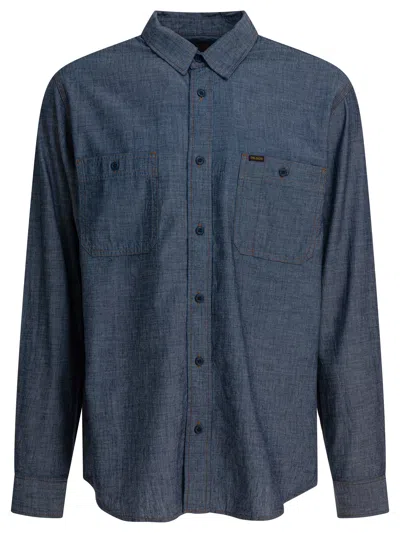 Filson Chambray Long-sleeved Shirt In Blue