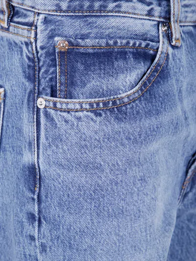 Frame "the Vertical" High Rise Straight Leg Jeans In Multi