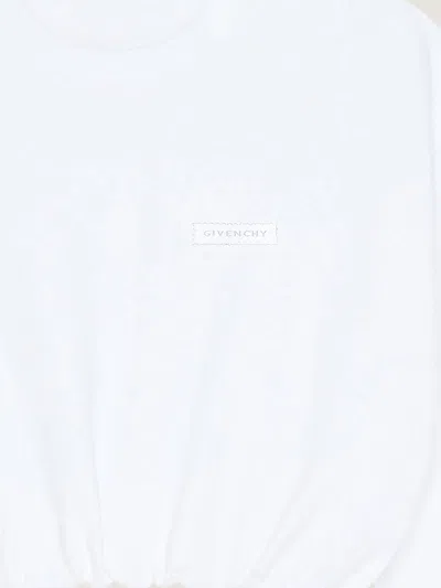 Givenchy Cropped Sweatshirt With Elasticated Waistband In Multi