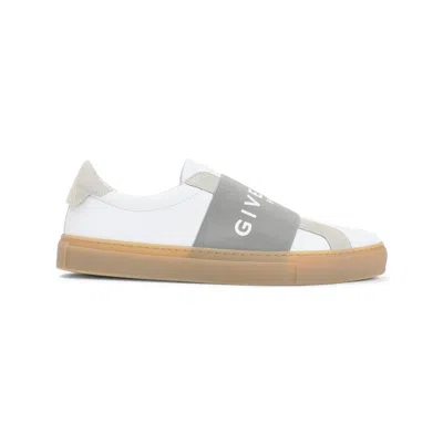 Givenchy Urban Street Sneakers In Leather And Suede With Elastic In Gray