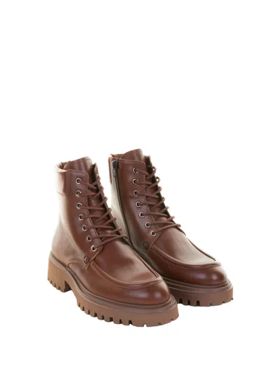 Guglielmo Rotta Ranch Ankle Boot In Nappa Leather In Animal Print