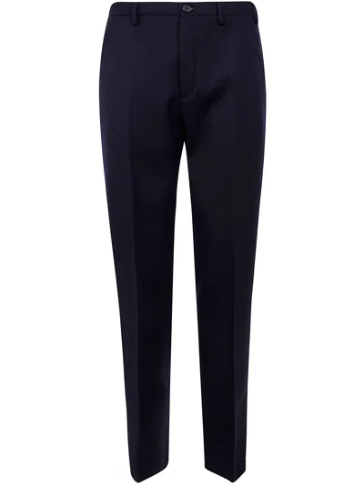 Incotex "chino Straight Fit" Trousers In Blue