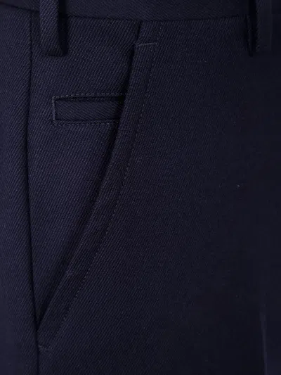 Incotex "chino Straight Fit" Trousers In Blue