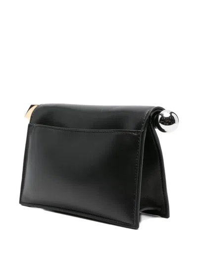 Jacquemus Pochette Rond Negro Esfera Cubo Logo In Black