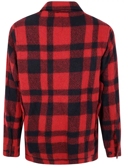 Junya Watanabe Checked Press-stud Shirt Jacket In Animal Print