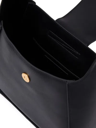 Karl Lagerfeld Hobo Signature Negro Logo Dorado In Black