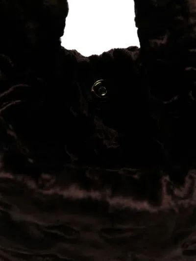 La Milanesa Small Shoulder Bag Featuring Metallic Detail In Brown