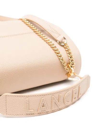 Lancel Medium Flap Bag Chain Strap In Neutral