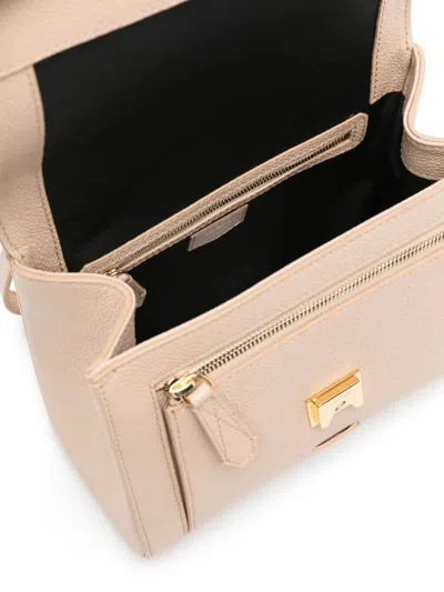 Lancel Medium Flap Bag Chain Strap In Neutral